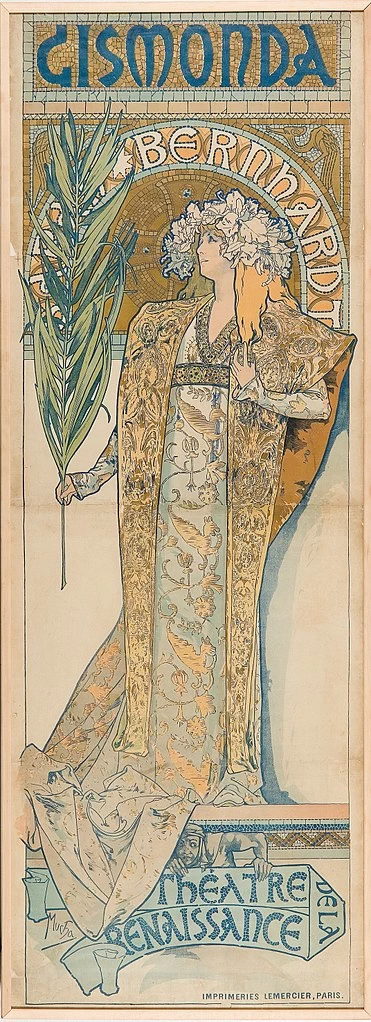 Alfons Mucha - 153, Plakát Gismonda. Sarah Bernhardt, 1894